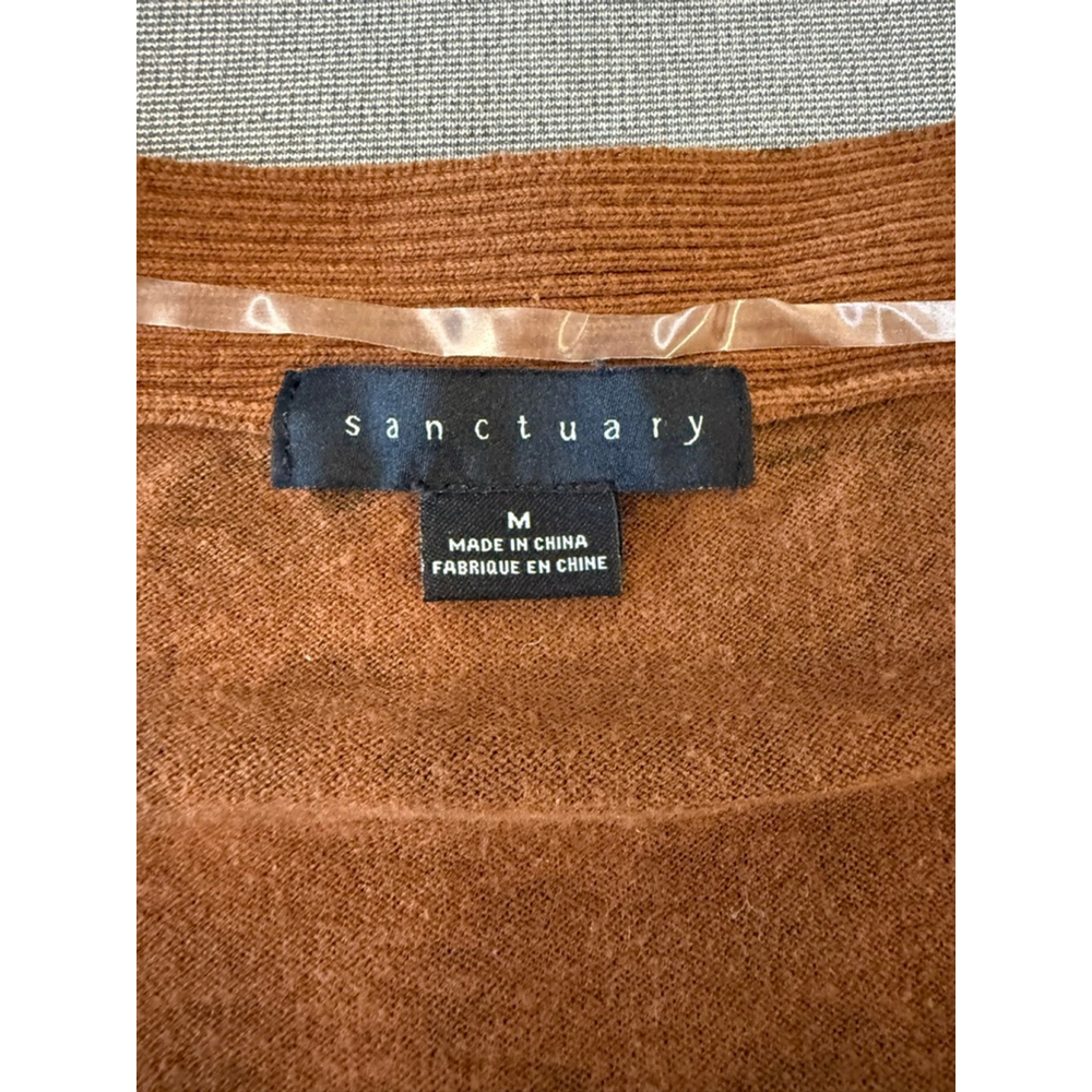 Sanctuary M Lenox Animal Print Open Front Duster Cardigan Sweater - Picture 8 of 8